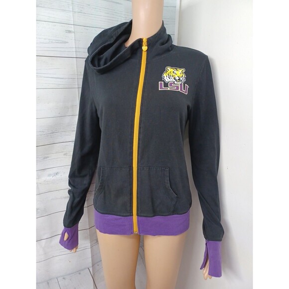 5th & Ocean LSU Tigers Full Zip Jacket Youth Sz 16 Purple (Small) - Picture 1 of 10
